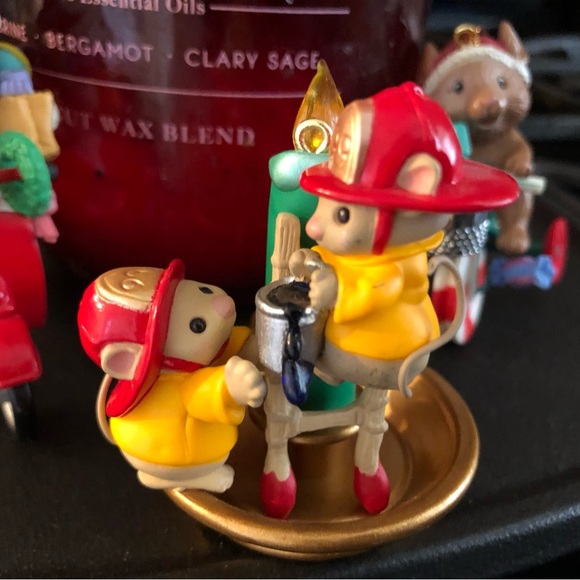 Lustre Fame Christmas Ornaments Owl Pencil Sled & Mouse on a Scooter + 2 more - Picture 3 of 11